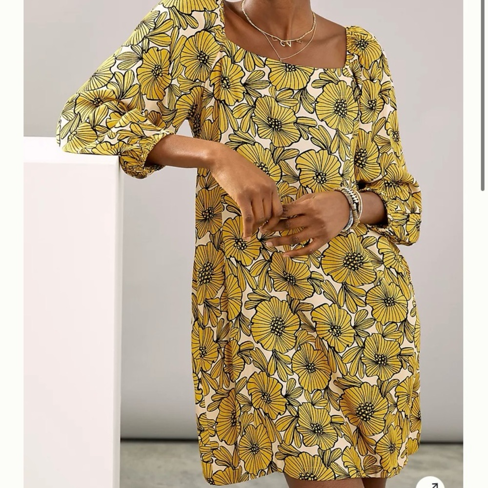 Anthropologie Floral Shift Dress